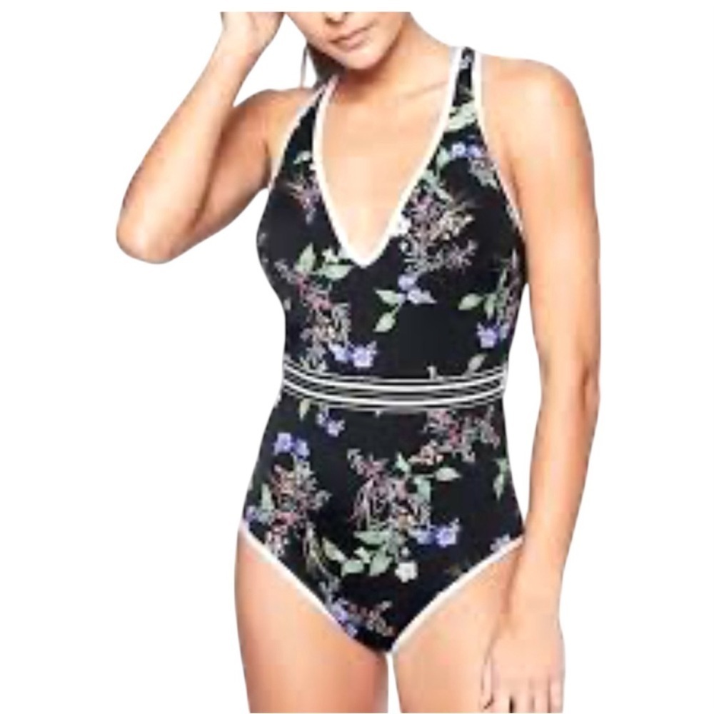 Athleta Gold Coast Floral One Piece Swimsuit